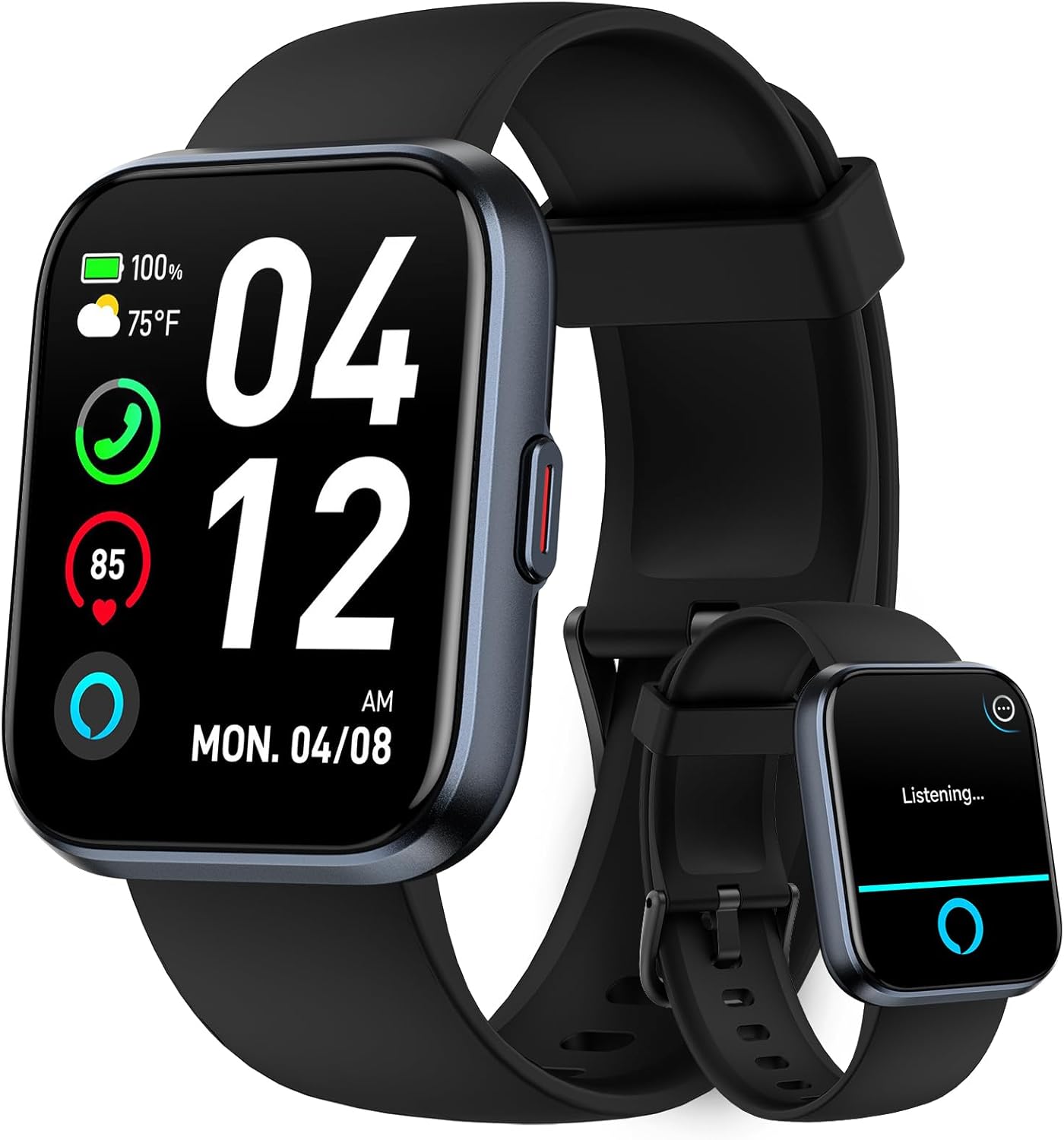 Fitpolo Alexa Smart Watch: Track Calls & 110 Sports, IP68