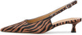 Pointed Toe Slingback Kitten Heels - Comfortable Low Heel Pumps