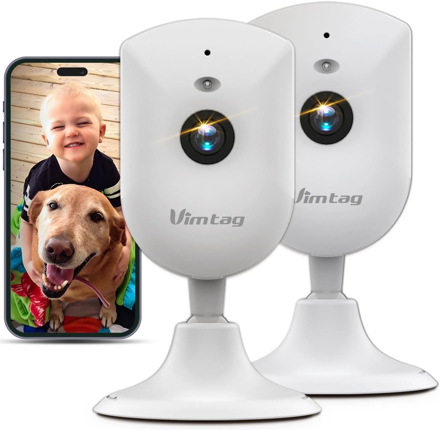VIMTAG 2.5K Pet Camera: Secure, Smart, & Stylish!