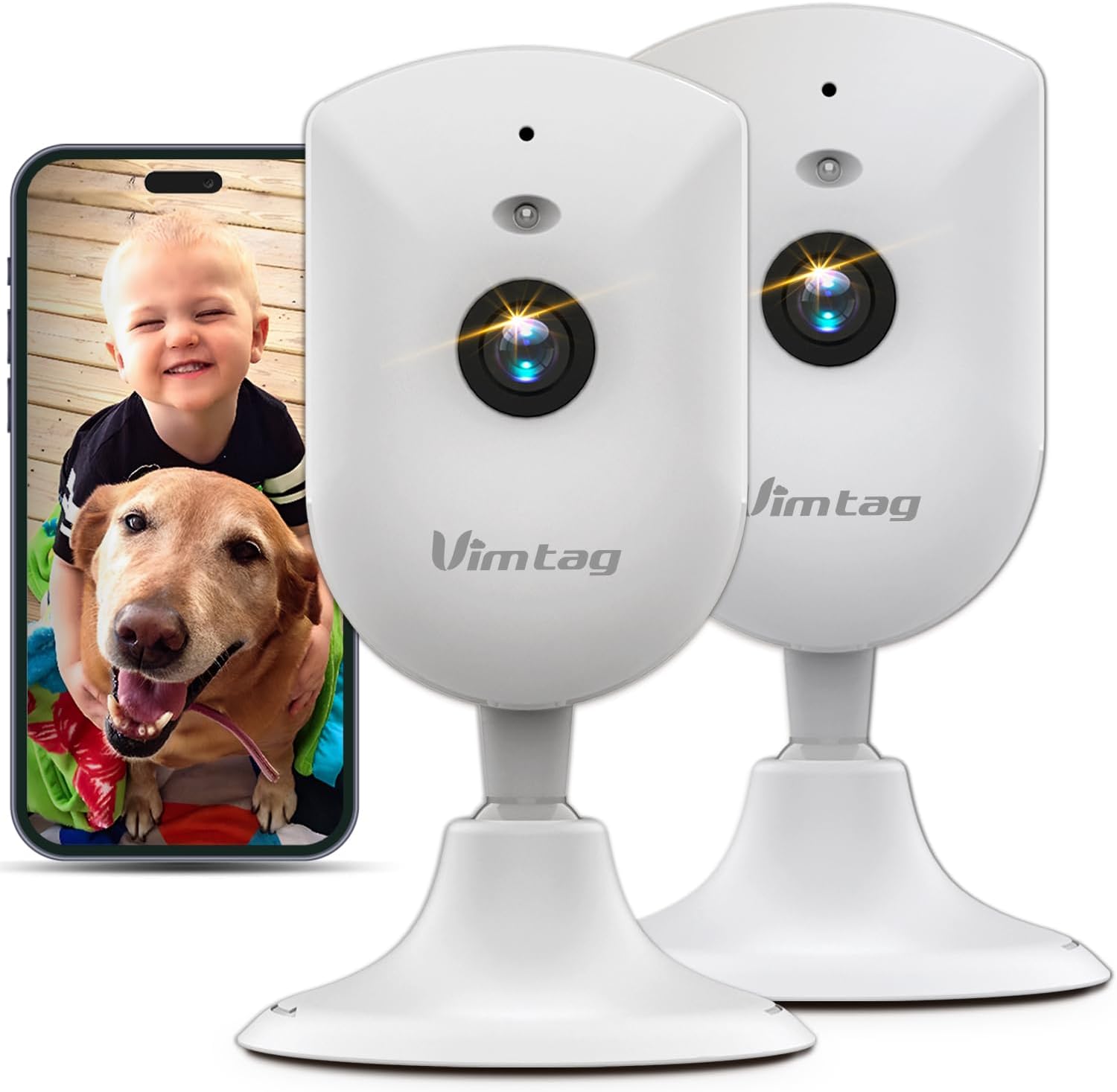 VIMTAG 2.5K Pet Camera: Secure, Smart, & Stylish!
