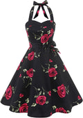 Topdress Women's Retro Polka Dot Audrey Dress for Vintage Lovers