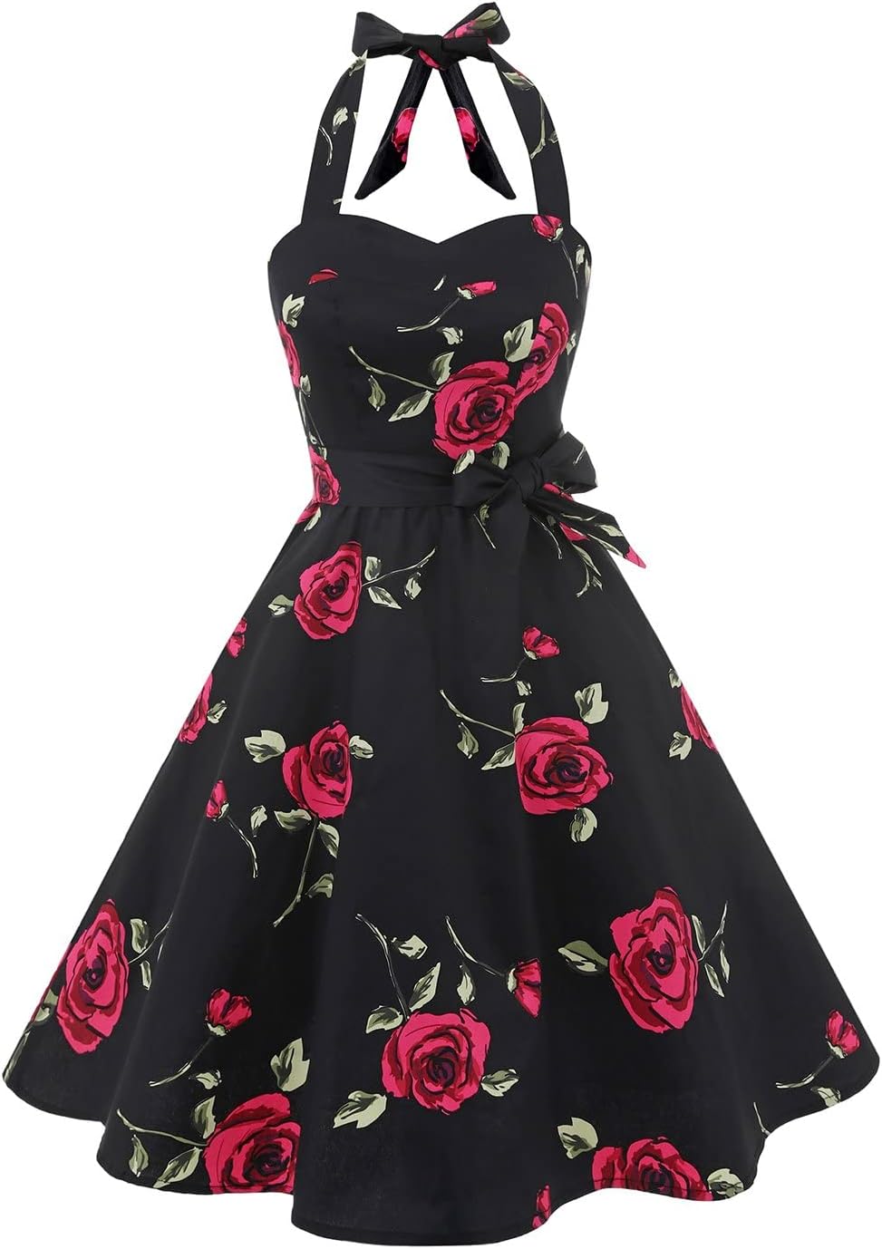 Topdress Women's Vintage Polka Audrey Dress for Retro Style Lovers