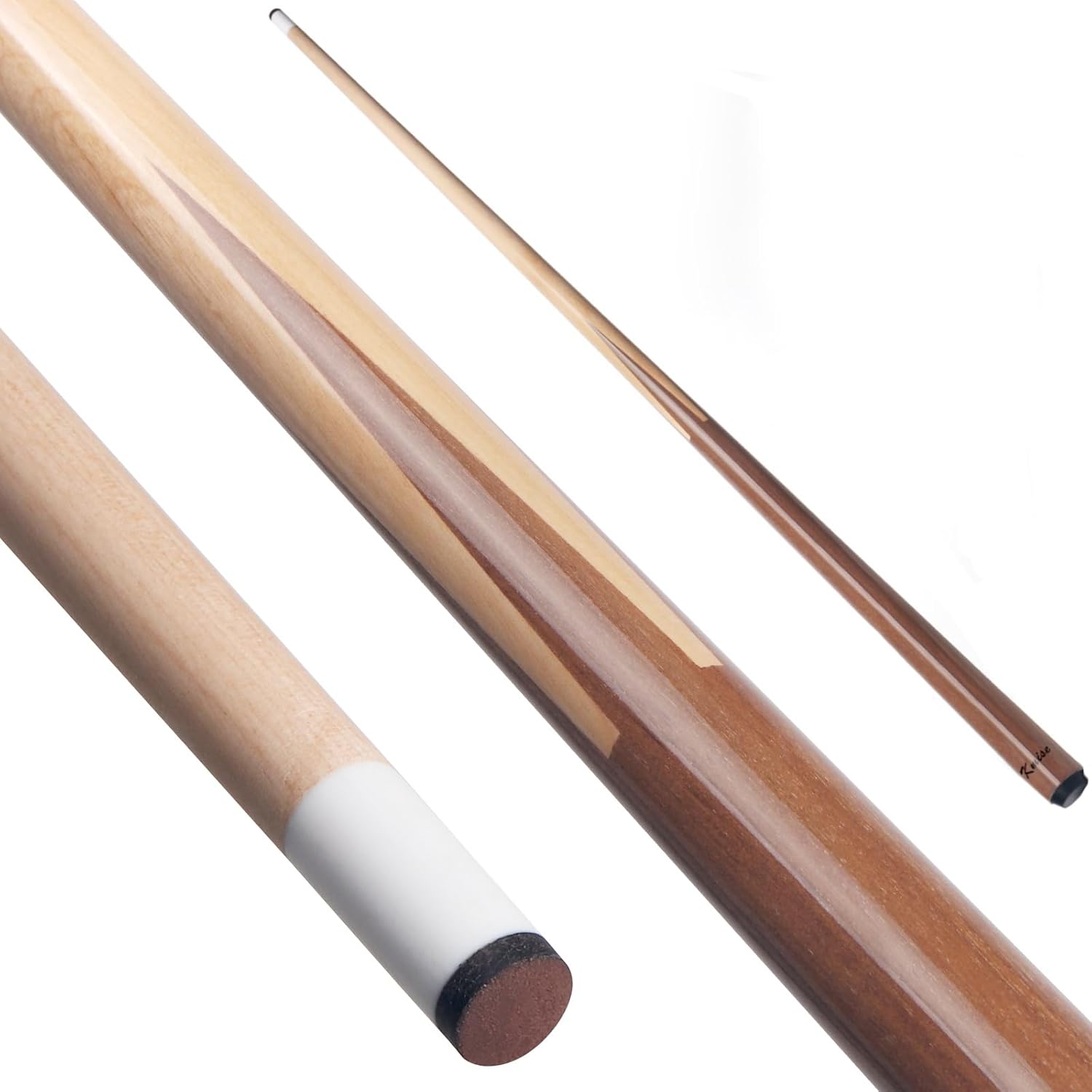 Kmise Wooden Pool Cue Stick for Kids and Adults - 36 to 52 in