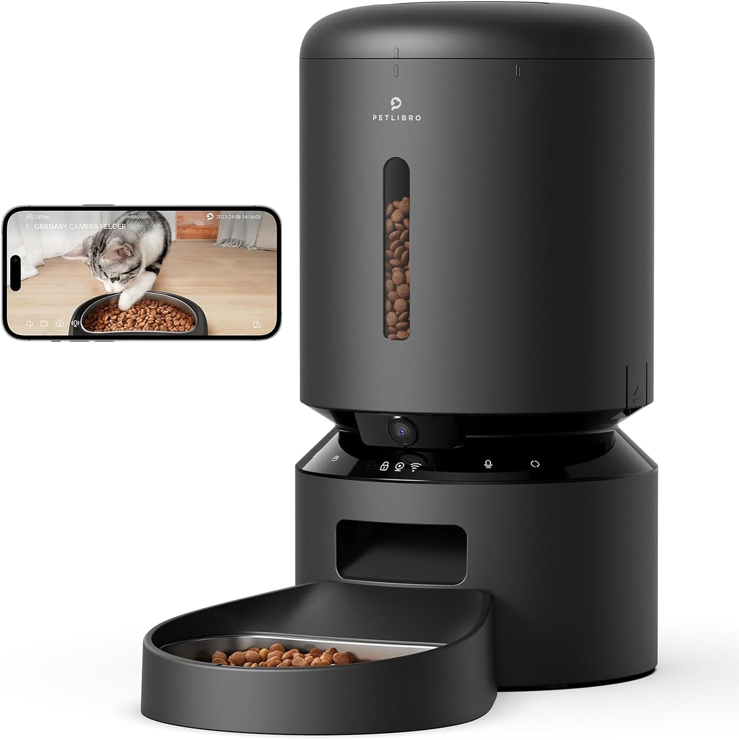 Smart Pet Feeder with Camera - 1080P HD Video