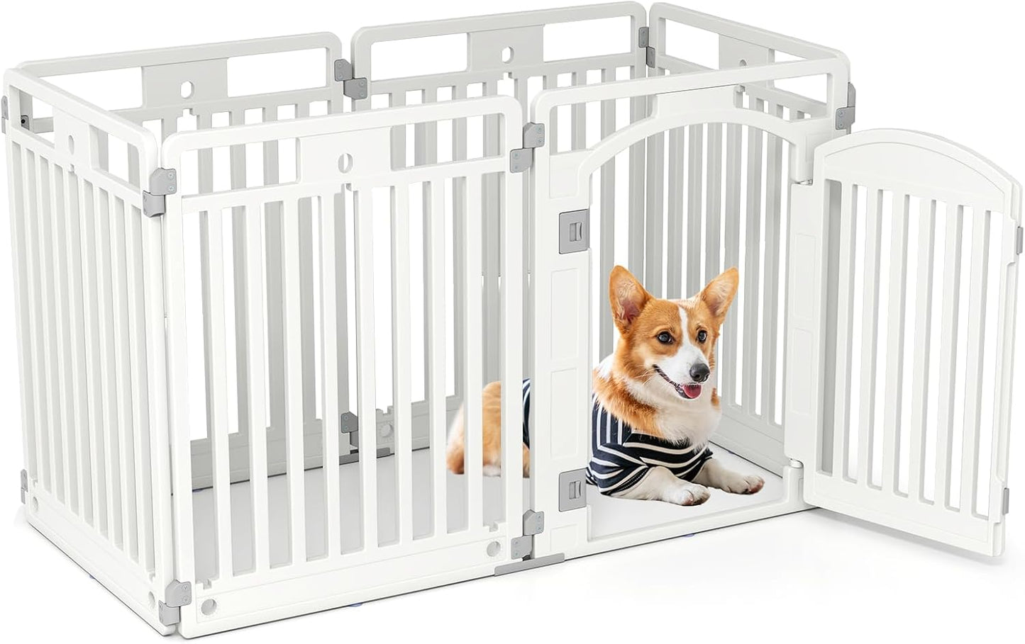 Giantex 6 Panel Dog Playpen for Medium Dogs - Portable & Expandable