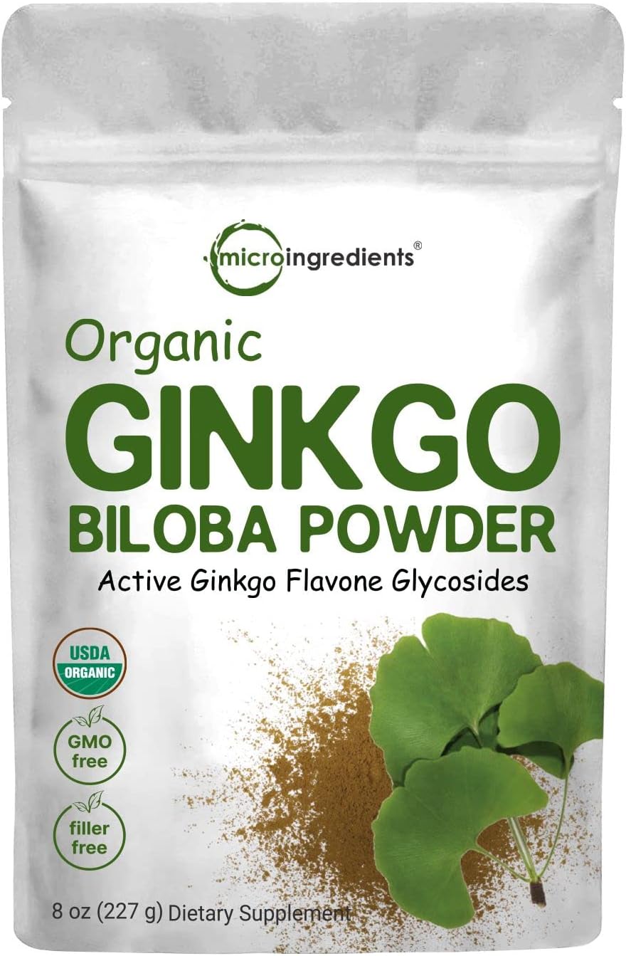 Organic Ginkgo Biloba Powder - Boost Brain Power