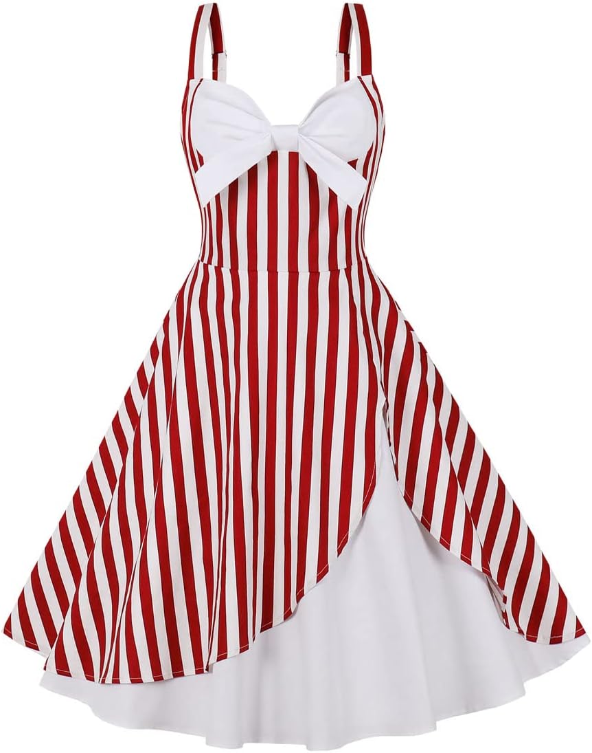 Vintage 1950s Halter Cocktail Swing Dress for Women - Elegant Style
