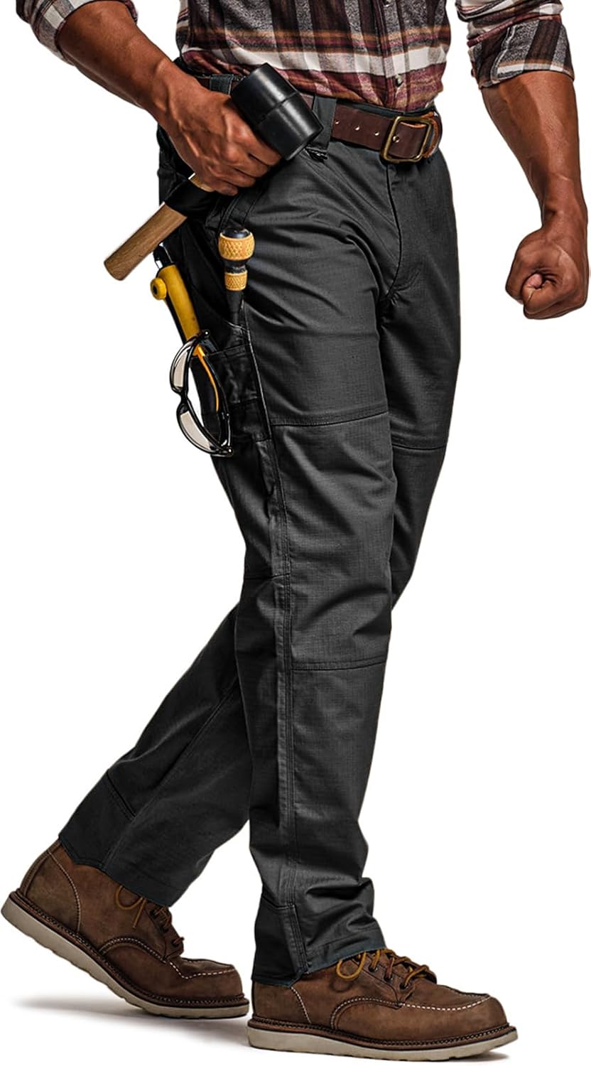 CQR Men's Quick Dry Work Pants for Tactical Outdoor Activities