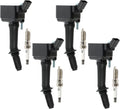 4PCS UF802 Ignition Coils + 4PCS 91970 Iridium Spark Plugs Pack - Coil
