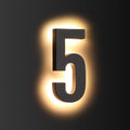 LED House Numbers 8in Backlit Address Numbers - Modern Lighted Design