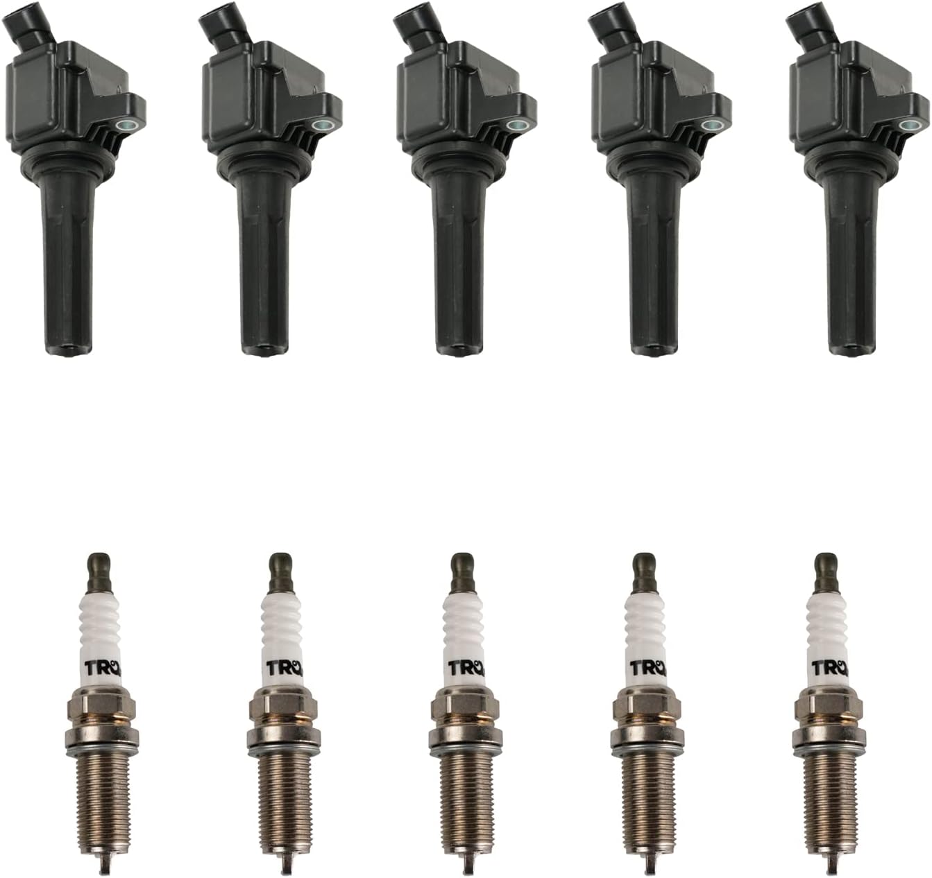 TRQ Ignition Kit with Coils and Spark Plugs for Chevrolet GMC