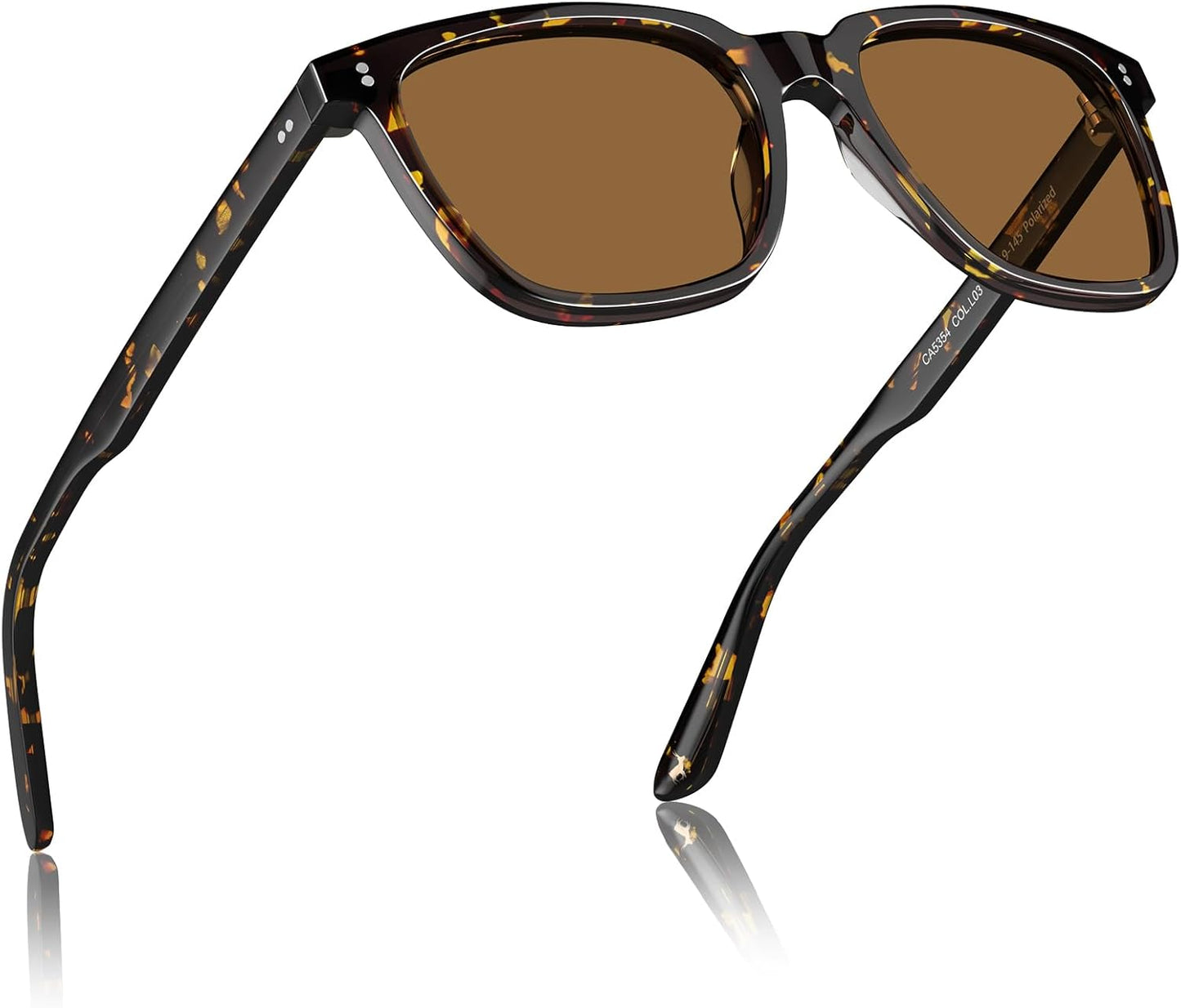 CARFIA Acetate Polarized Sunglasses for Women Small Face