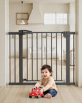 Baby Gate for Stairs 29.5-40.5 in Walk-Thru Auto Close Gate - Safe