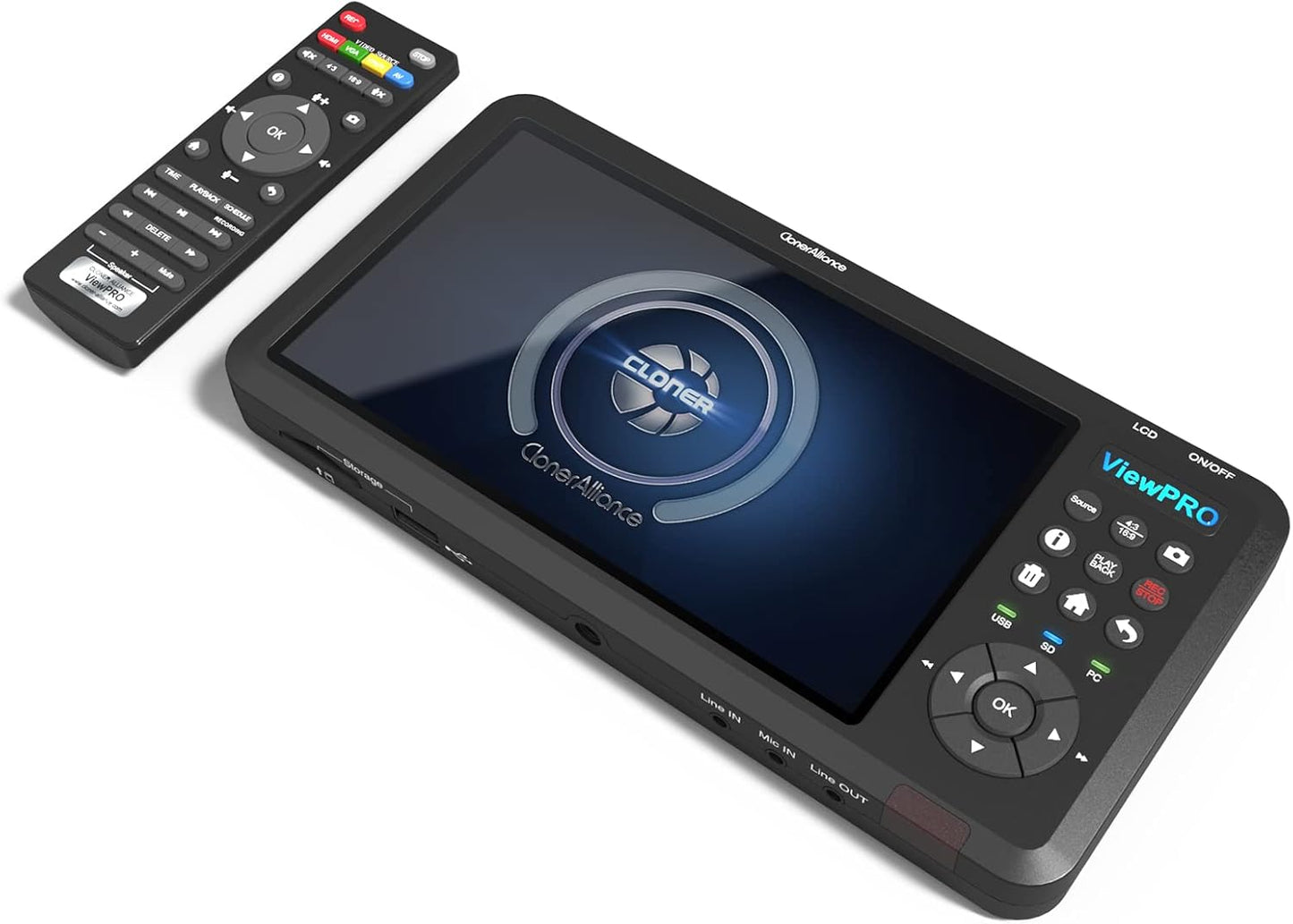 ViewPro Portable 1080p Video Recorder with 7in LCD Screen
