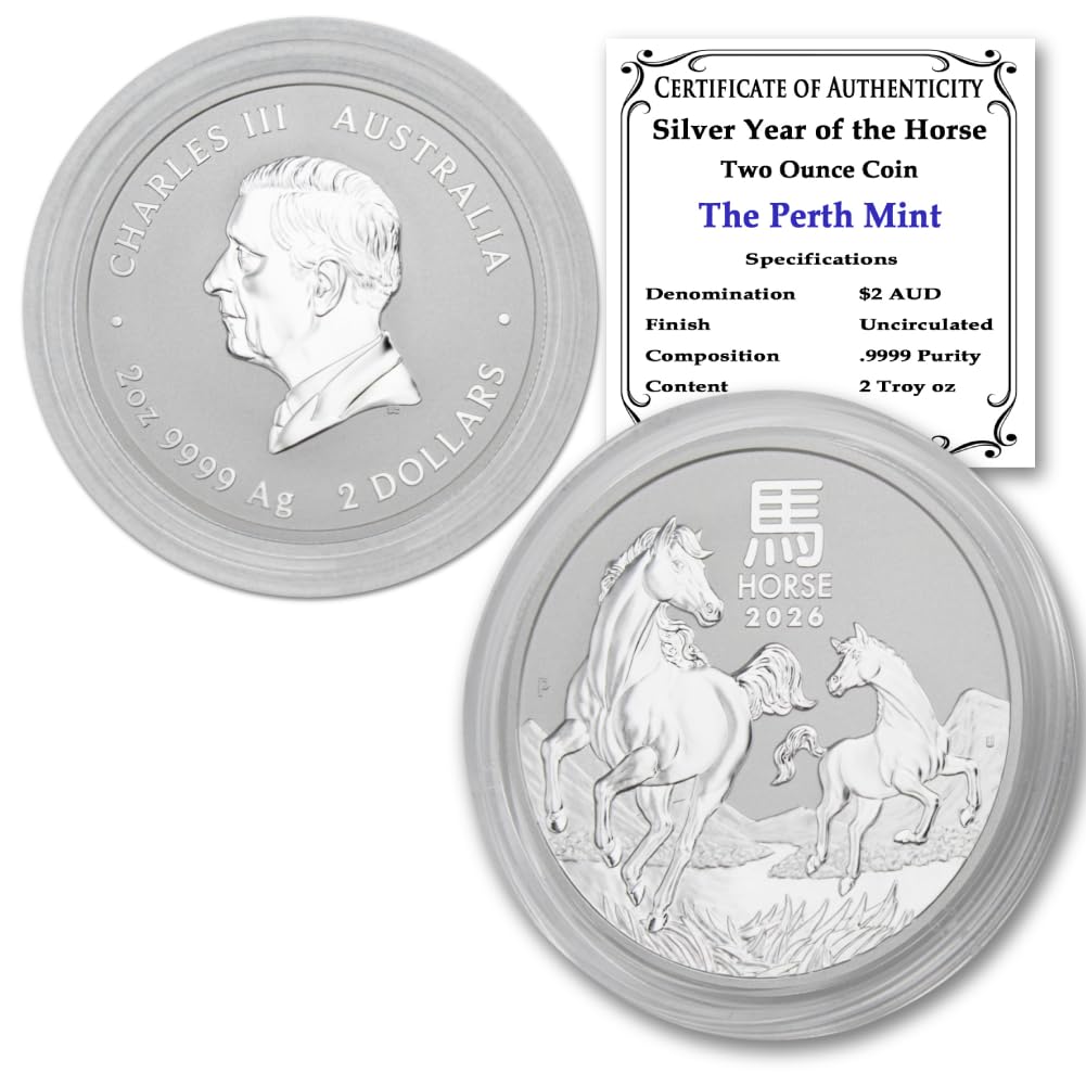 2026 P 2 oz Australian Silver Lunar Year of the Horse Coin