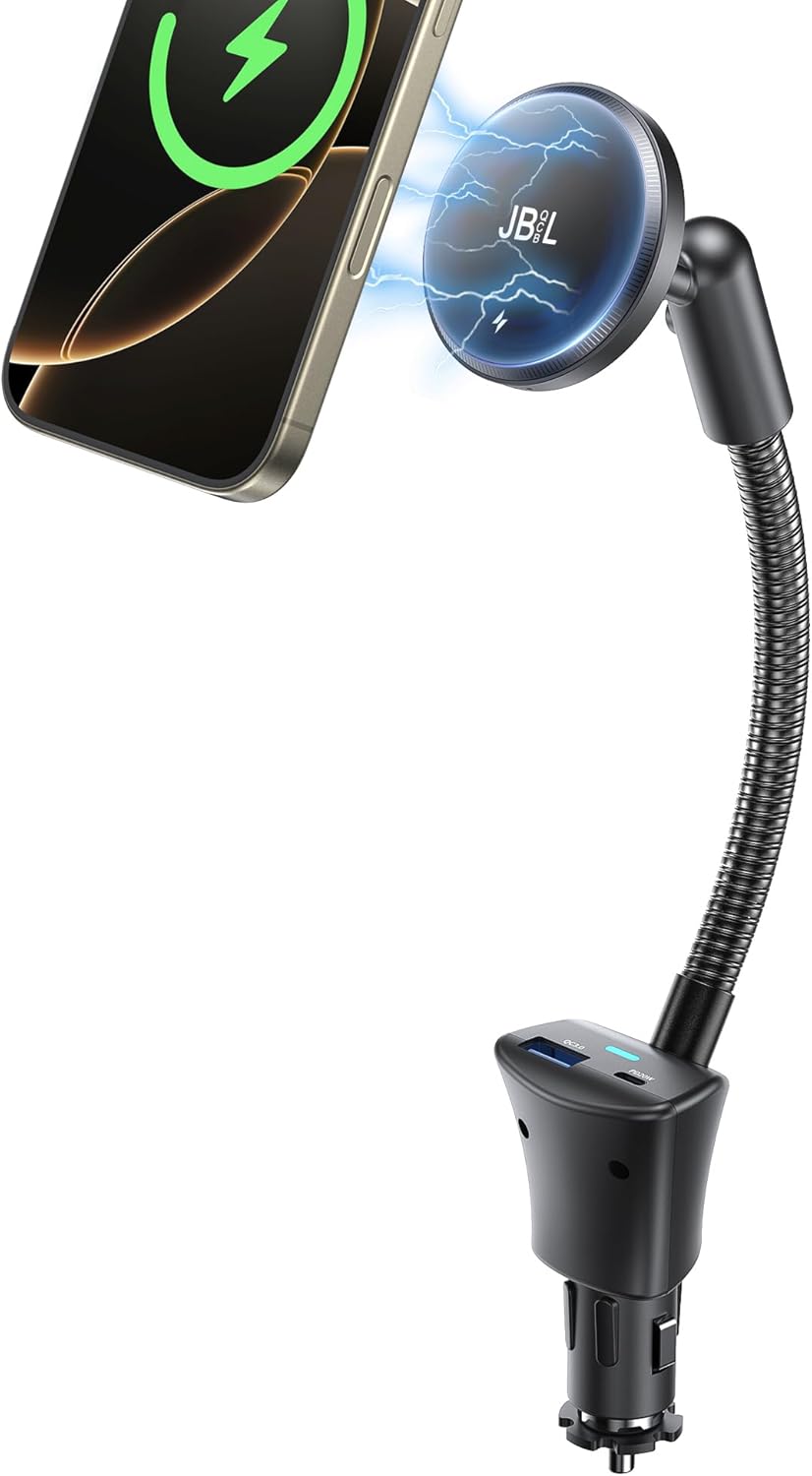 15W Fast Charging Magsafe Car Mount Wireless Charger Holder