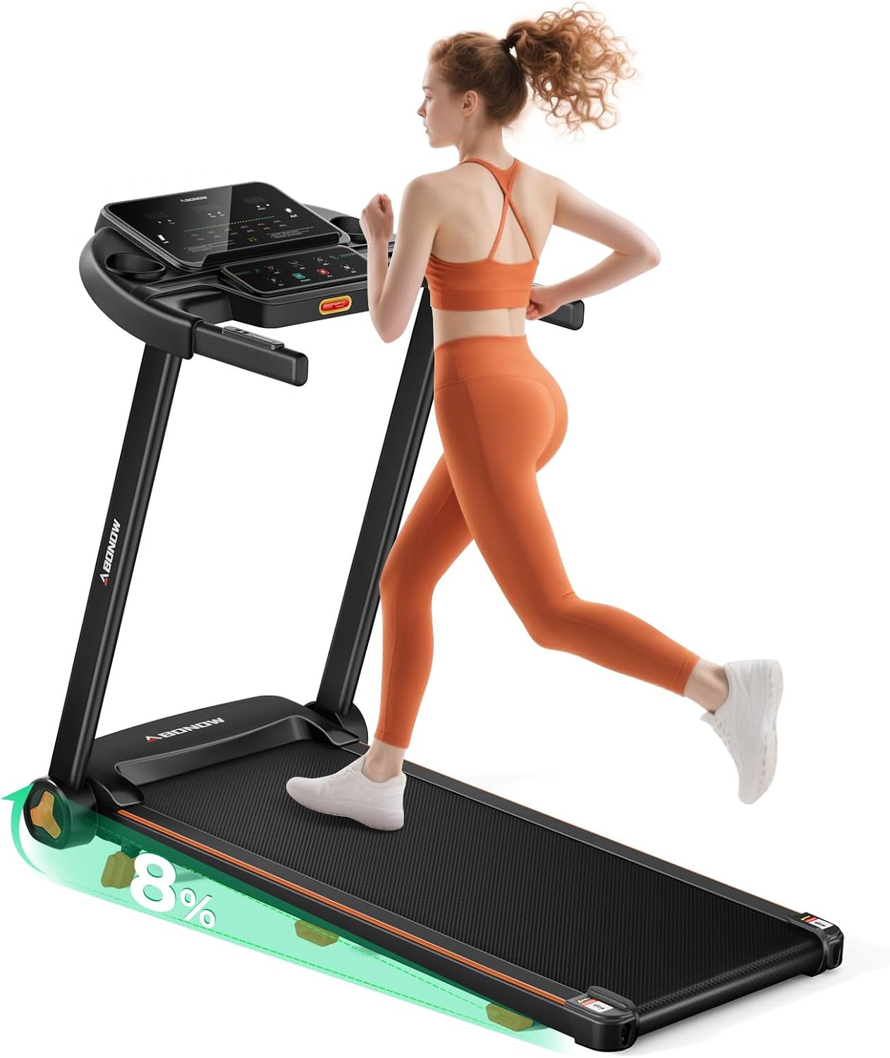 Folding Treadmills for Home with Incline and LED Display