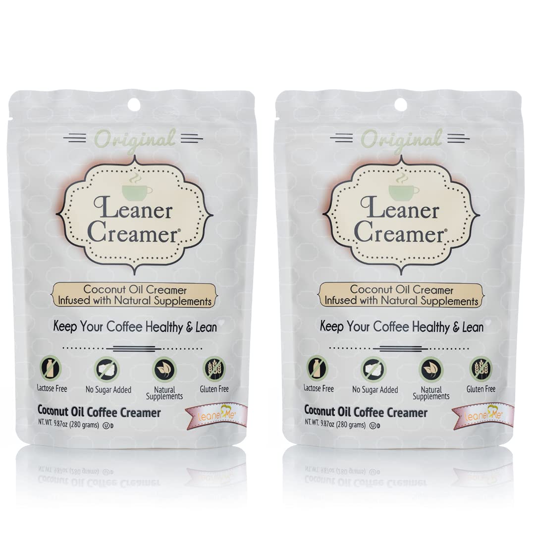 Leaner Creamer Coconut Creamer Non-Dairy Superfood 2-Pack