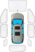 KMF 8pcs Thicken Full Window Sun Shades for Kia Carnival - Privacy