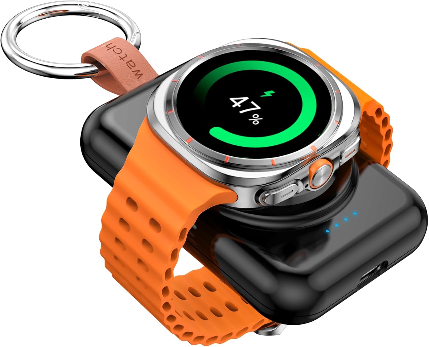 Wireless Magnetic Charger for Galaxy Watch | Portable 1800mAh Power Bank