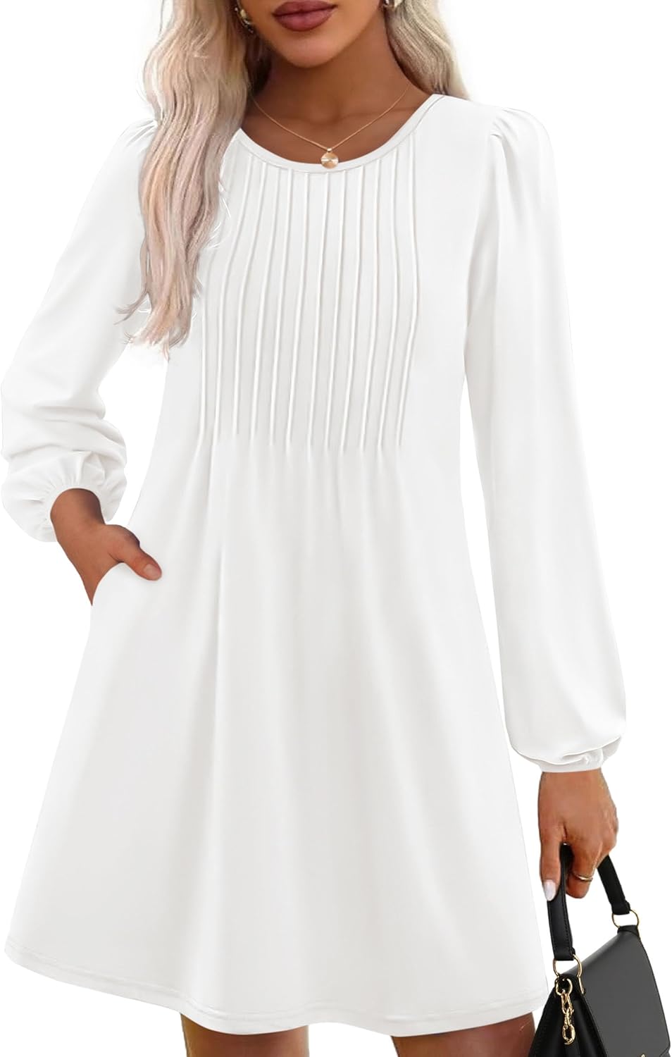 PRETTYGARDEN Fall Dresses for Women: Long Sleeve Mini Style