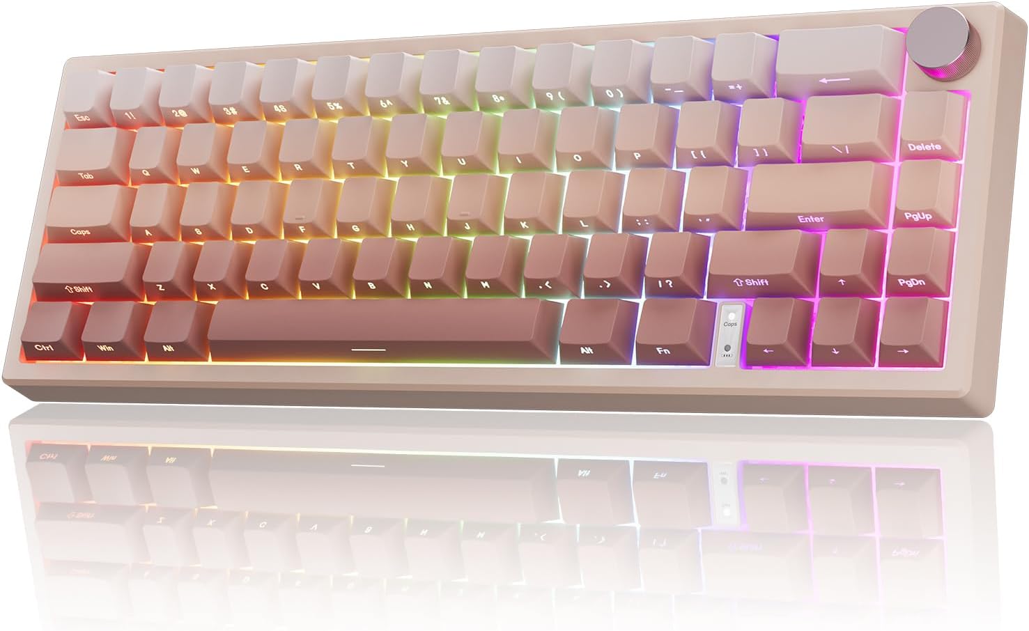 RisoPhy 60% Wireless Keyboard: Red Switches & LED Backlight