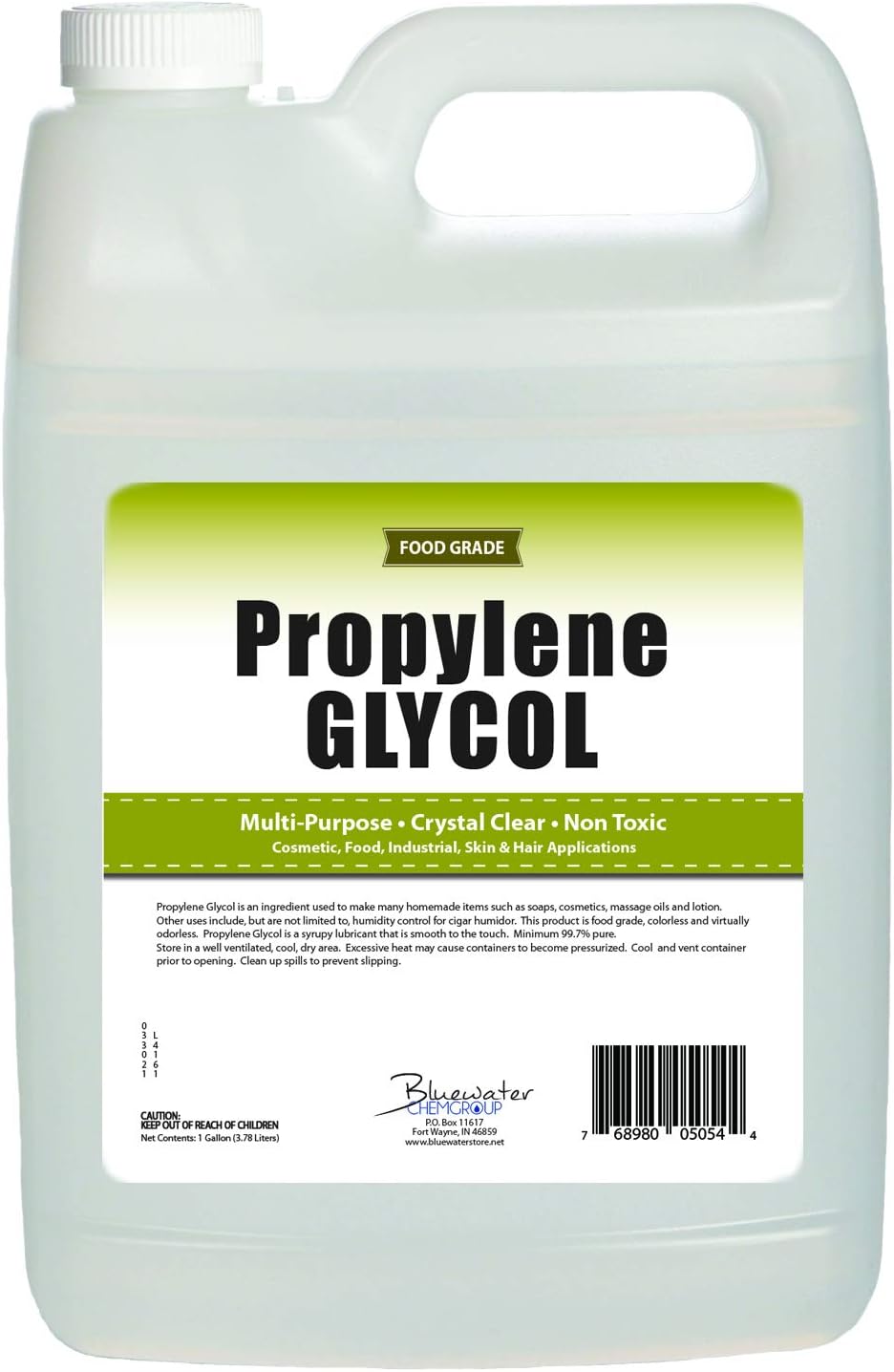 Propylene Glycol - 1 Gallon - Highest Purity Food Grade Solution