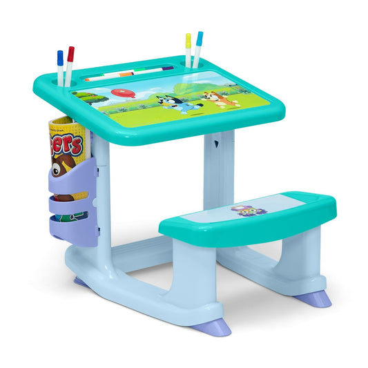 Bluey Draw and Play Desk with Markers and Coloring Book