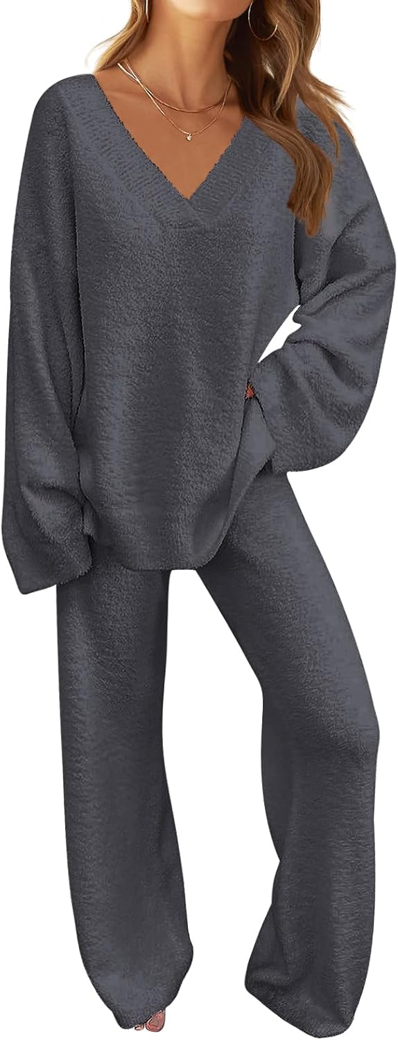 Fuzzy Lounge Sets for Women - Cozy Pajama Outfits for Fall