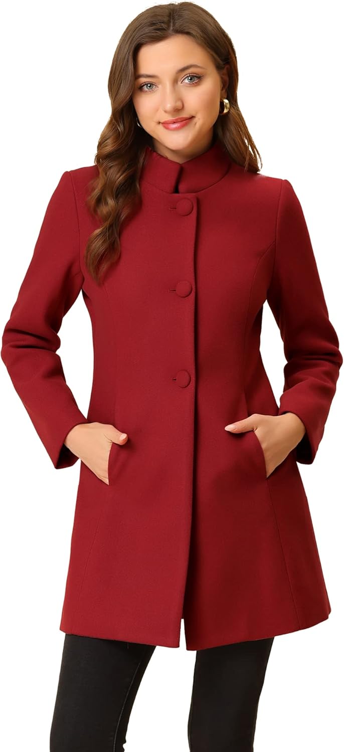 Allegra K Women's Winter Overcoat for Stylish Cold Weather Wear