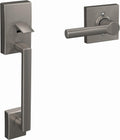 SCHLAGE Century Front Entry Handleset with Broadway Lever - Satin