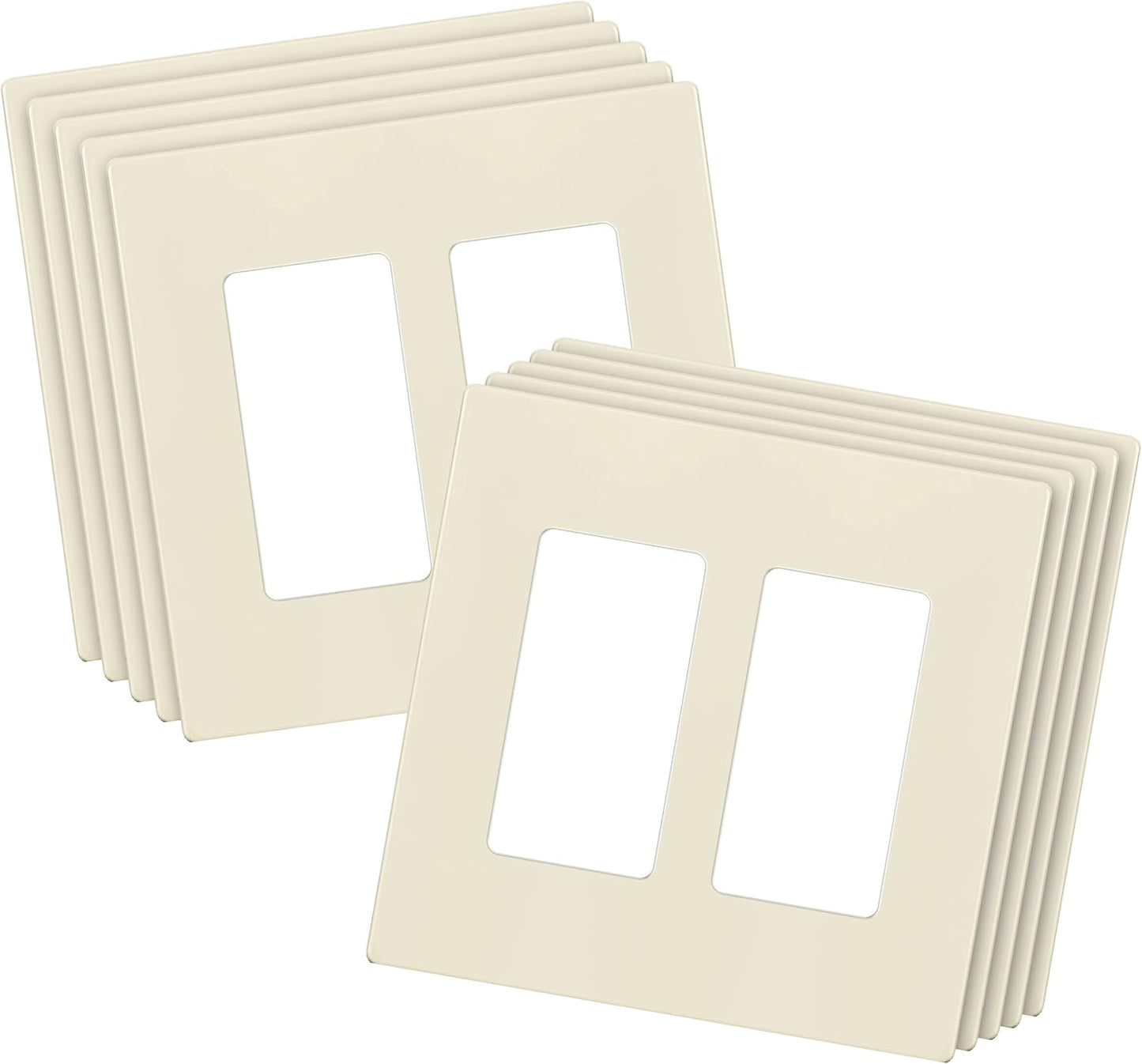 ENERLITES Screwless Decorator Wall Plates for Child Safety