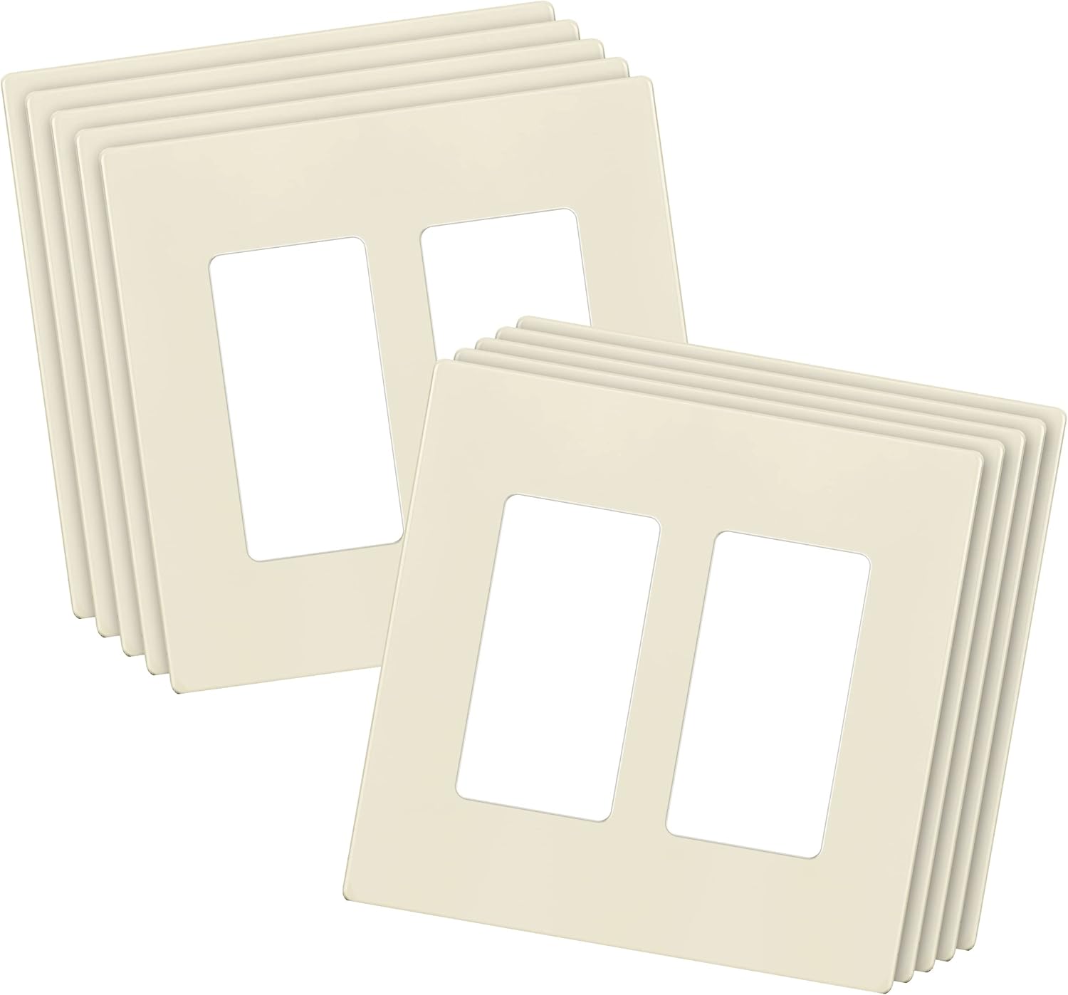 ENERLITES Screwless Decorator Wall Plates for Child Safety