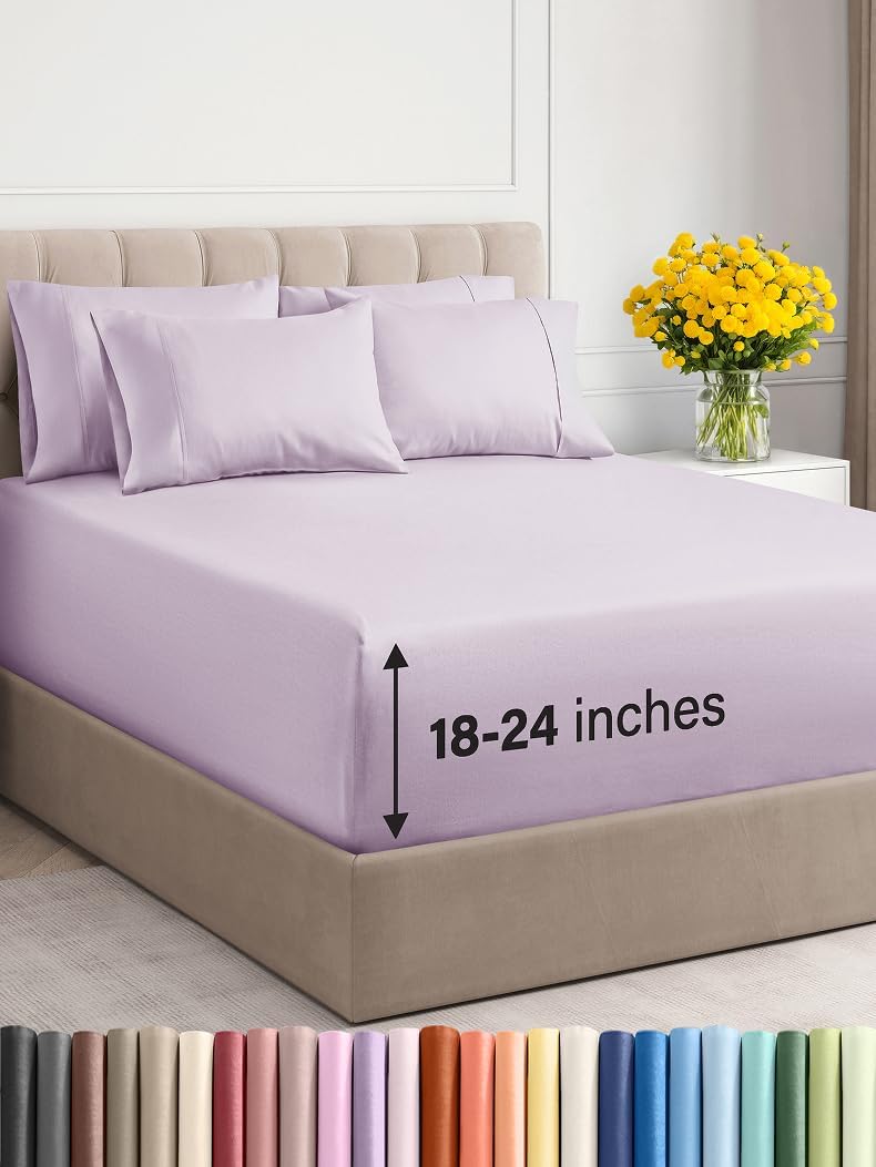 Extra Deep King Sheet Set - 6 Piece Breathable Cooling Sheets