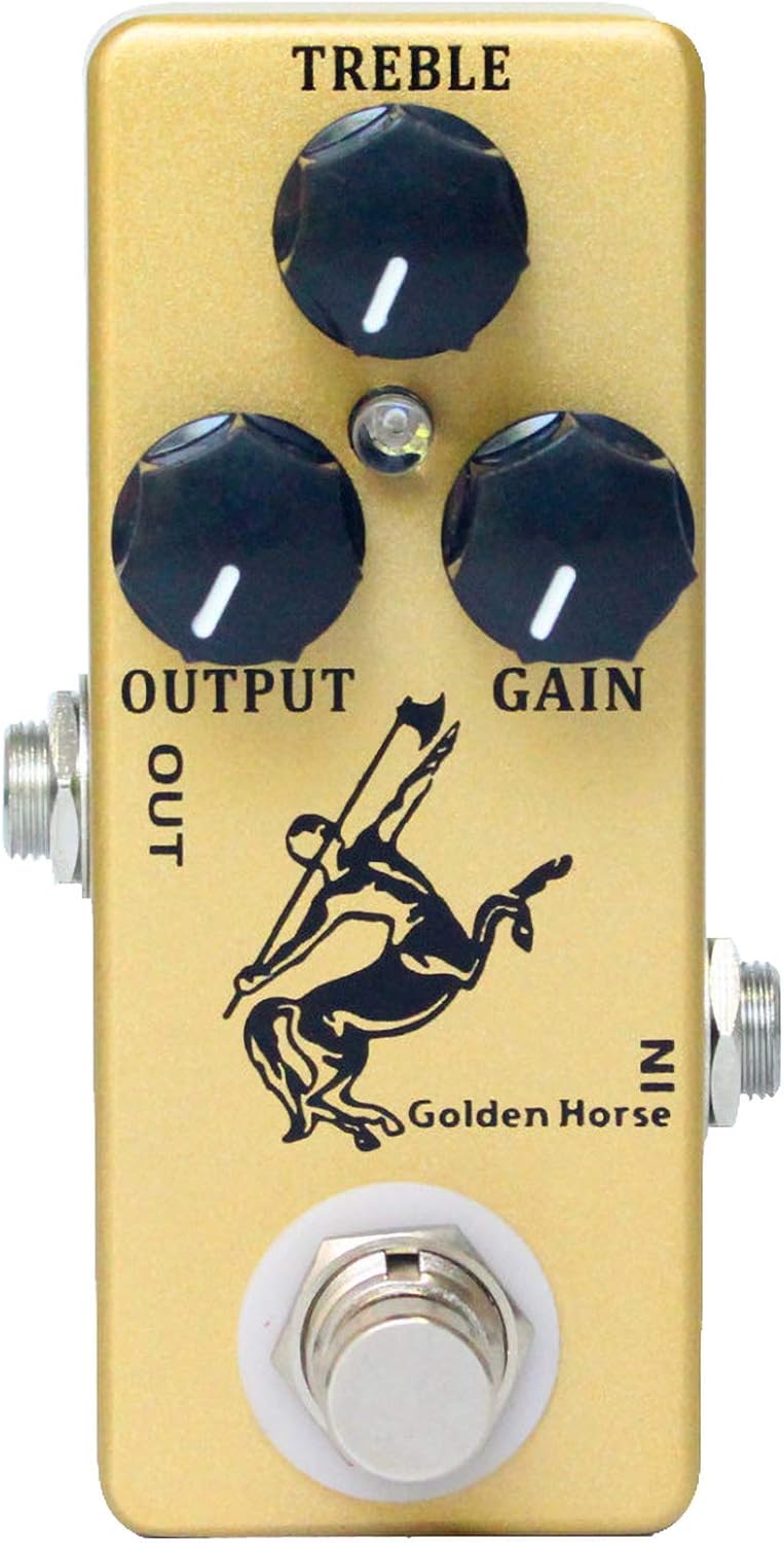 YMUZE Moskyaudio Golden Horse Guitar Pedal with Overdrive Effect