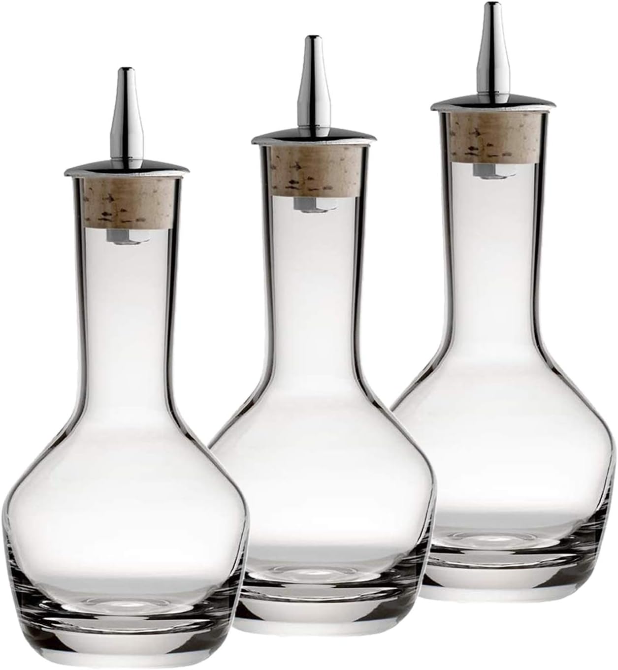 Premium Crystal Bitters Bottles x3 - Crafted for Mixologists