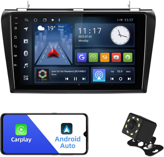 Android 10 Double Din Car Stereo for Mazda 3 with 9 Inch Screen
