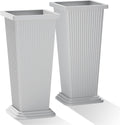 Tall Planters Set of 2 for Indoor Outdoor Use - Modern Design