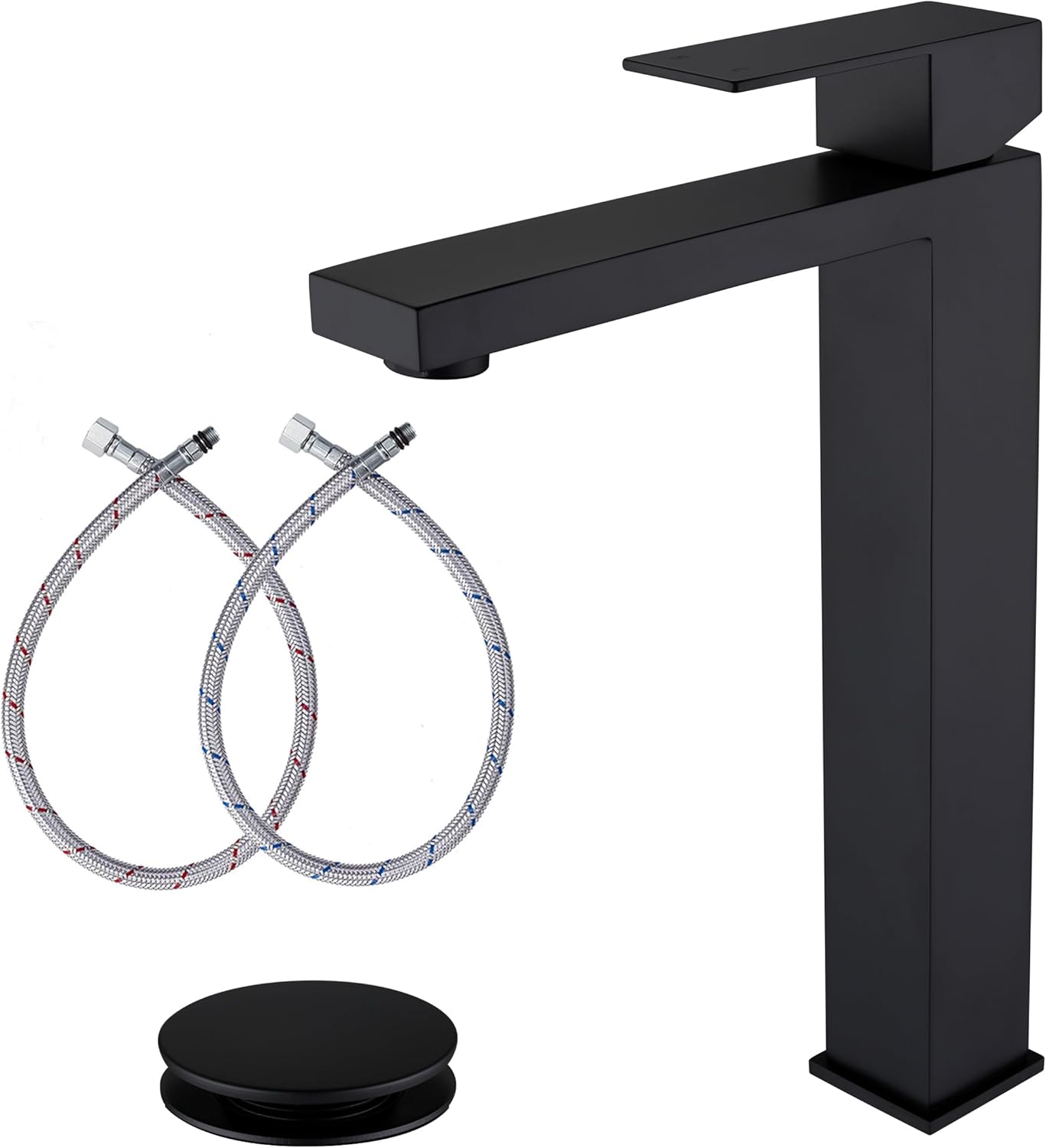 Matte Black Vessel Sink Faucet for Stylish Bathroom Upgrade