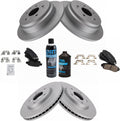 Front and Rear Brake Pad & Rotor Kit Compatible with 2005-2010 Honda