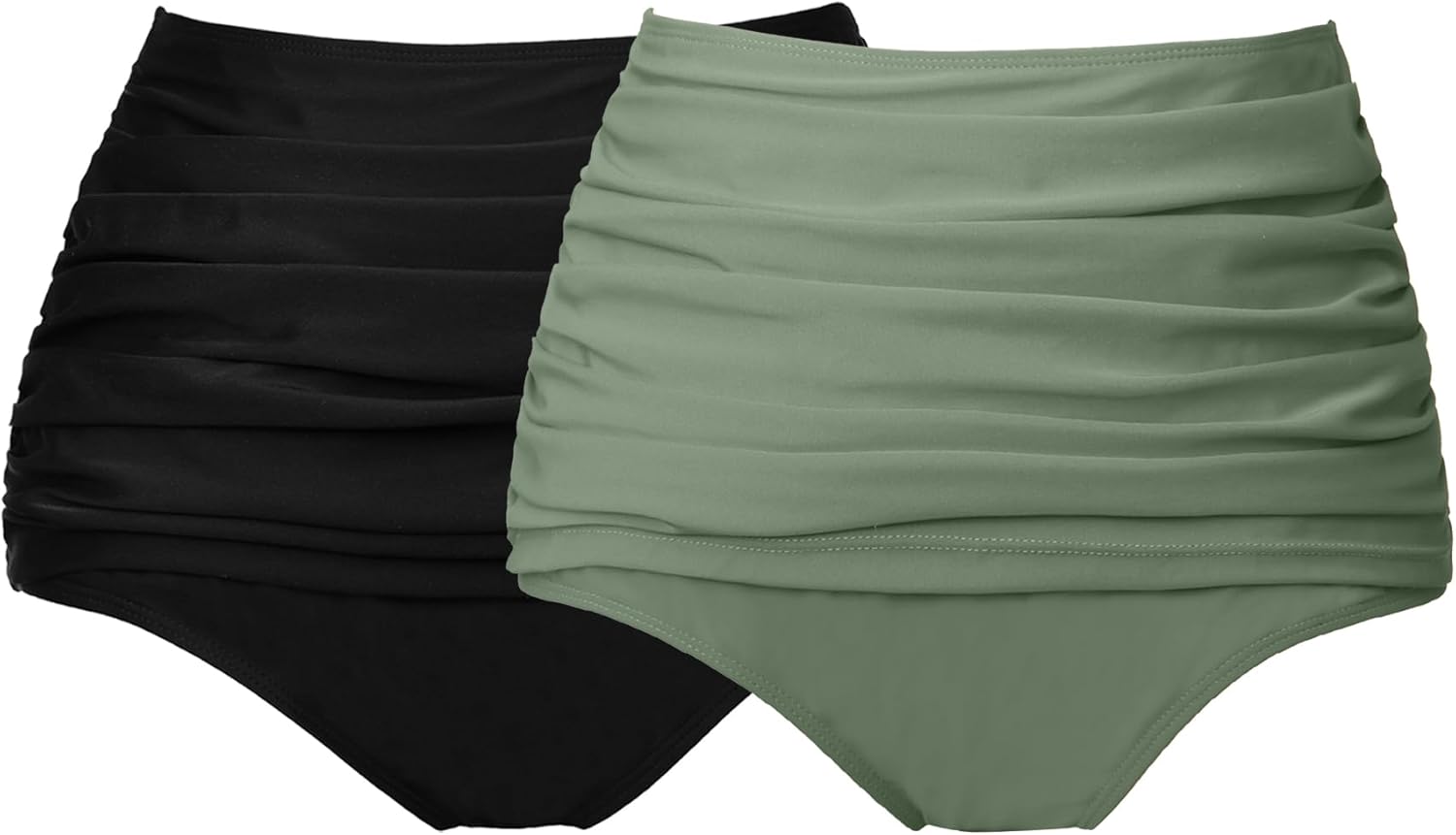 COCOPEAR Women's High Waisted Full Coverage Bikini Bottoms