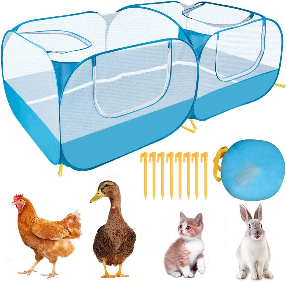 Lukovee Small Animals Playpen for Outdoor and Indoor Use