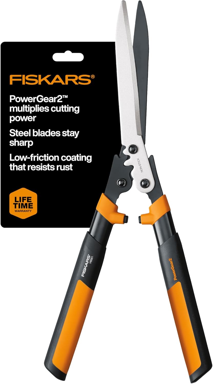 PowerGear2 Hedge Shears for Effortless Trimming and Pruning 10ft