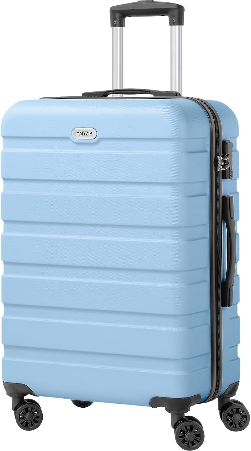 AnyZip Lightweight 24 Inch Hardside Suitcase with TSA Lock
