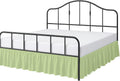 Twin Ruffled Bed Skirt 16 in Drop Sage Dust Ruffle - Microfiber