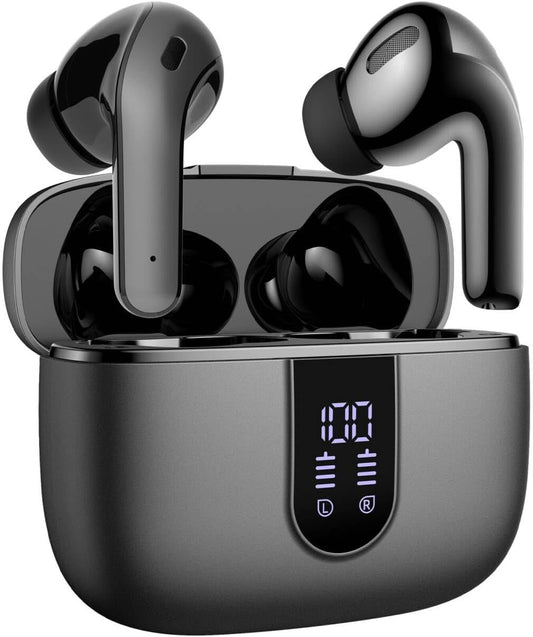 TAGRY Wireless Earbuds: 60H Playback, Wireless Charging, Ideal for Running