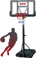 IGL Portable Basketball Hoop 5.6-10ft Adjustable Goal System