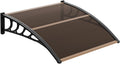 Window Awning Door Canopy 40in x 40in - Modern Polycarbonate Shield