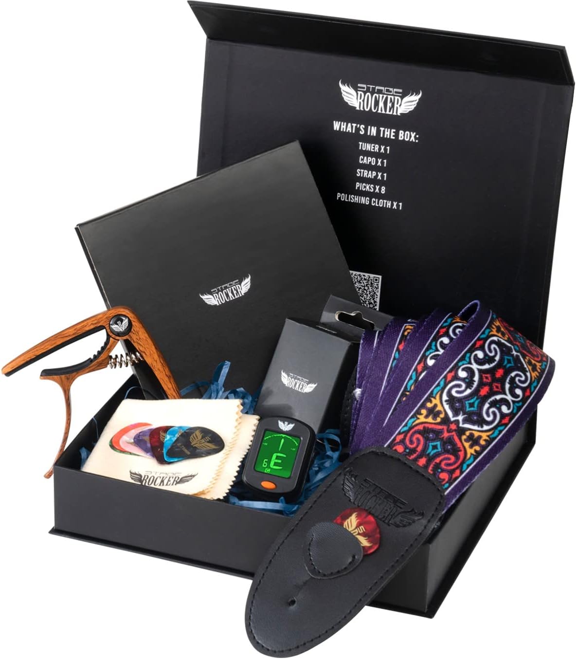 5-in-1 Guitar Accessories Gift Box - Stage Rocker Set