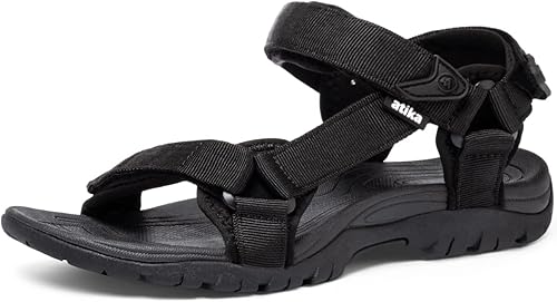Atika Men's Outdoor Hiking Sandals with Arch Support and Comfort